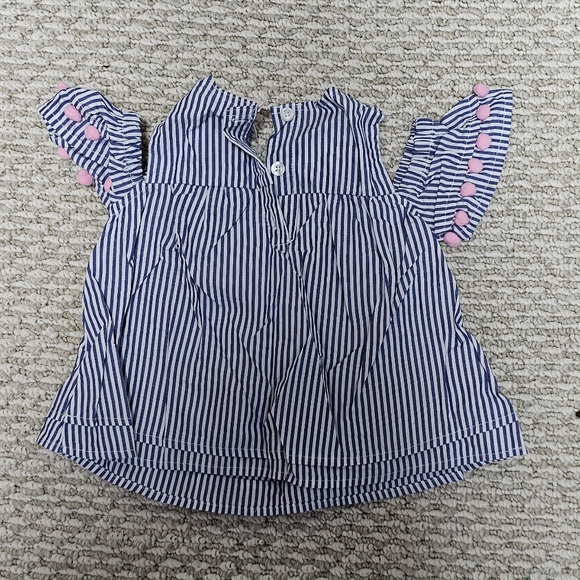Girls striped floral shirt - Picture 4 of 4
